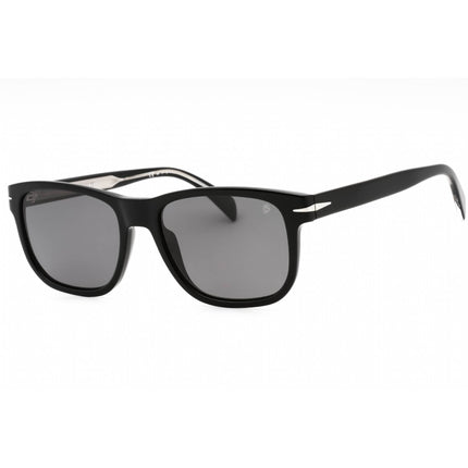 David Beckham Men's Sunglasses - Black Silver Frame Grey Lens | DB 1045/S 0BSC M9 ,