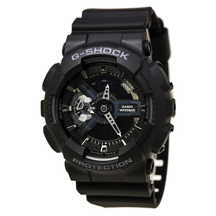 Casio Men's G-Shock Extra Large World Time Ana-Digi Black Dial Alarm Black Resin Band Watch | GA110-1B ,