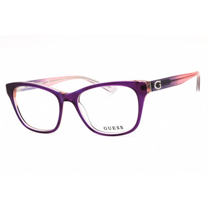 Guess Women's Eyeglasses - Violet/Other Acetate Cat Eye Full Rim Frame | GU2678 083 ,
