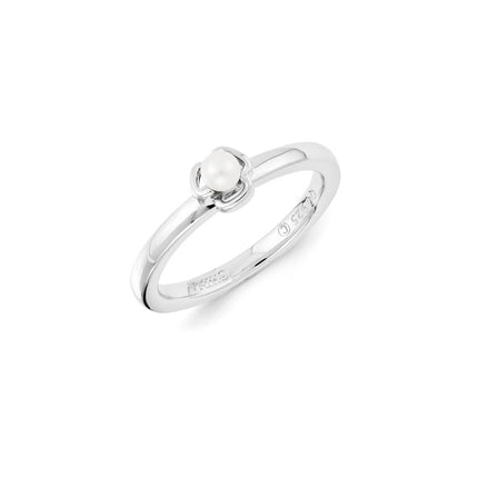 Sterling Silver Stackable Expressions FW Cultured Pearl Ring | QSK1315 ,