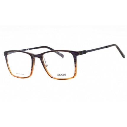 Flexon Men's Eyeglasses - Navy/Amber Gradient Plastic Square Frame | FLEXON EP8011 418 ,