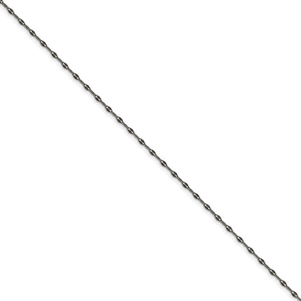 Stainless Steel 2.50mm Oxidized Fancy Chain | SRN1609 ,