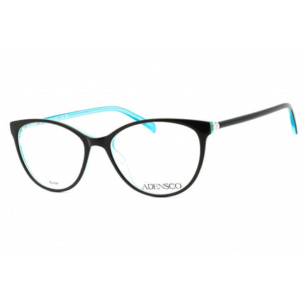 Adensco Women's Eyeglasses - Black Turquoise Plastic Cat Eye Frame | AD 234 0EL9 00 ,