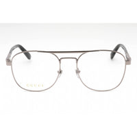 Gucci Men's Eyeglasses - Ruthenium/Black Metal Aviator Full Rim Frame | GG1290O 001 ,