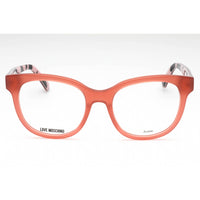 Moschino Love Women's Eyeglasses - Peach Pattern Black Acetate Cat Eye | MOL599 IGF ,