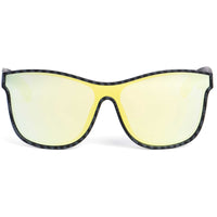 Technomarine Unisex Sunglasses - Carbon Fiber Frame Yellow Mirror Lens | TMEW010-06 ,