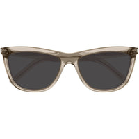 Saint Laurent Women's Sunglasses - Brown Acetate Cat Eye Frame Black Lens | SL515 006 ,