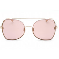 Tom Ford Women's Sunglasses - Gold Metal Oversized Shape Frame Pink Lens | FT0656 28Z ,