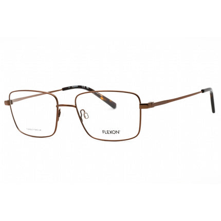 Flexon Men's Eyeglasses - Dark Brown Rectangular Full Rim Frame | FLEXON H6058 205 ,