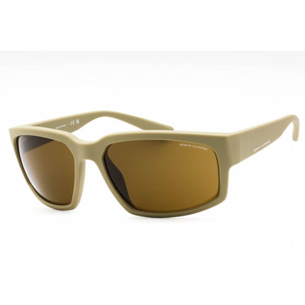 Armani Exchange Men's Sunglasses - Matte Beige Rectangular Frame | 0AX4142SU 834873 ,