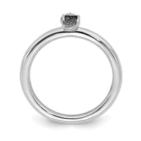 Sterling Silver Stackable Expressions Antiqued Flip Flop Ring | QSK1968 ,