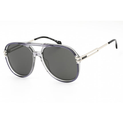 Gucci Men's Sunglasses - Grey/Silver Plastic Aviator Full Rim Frame | GG1104S 001 ,