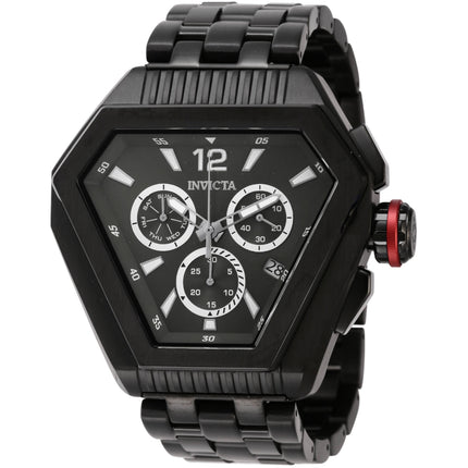 Invicta Men's Chronograph Watch - Speedway Quartz Day-Date Charcoal Dial | 46101 ,