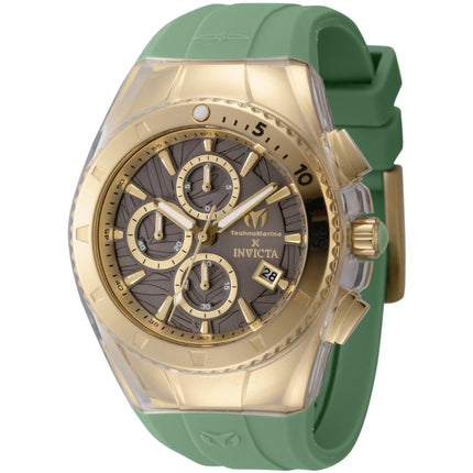 Technomarine Men's Watch - Five Elements Earth Chrono Green Rubber Strap | TM-122005 ,