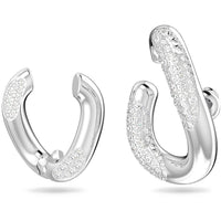 Swarovski Women's Ear Cuff - Dextera Rhodium Plated Asymmetrical, Set of 2 | 5618303 ,