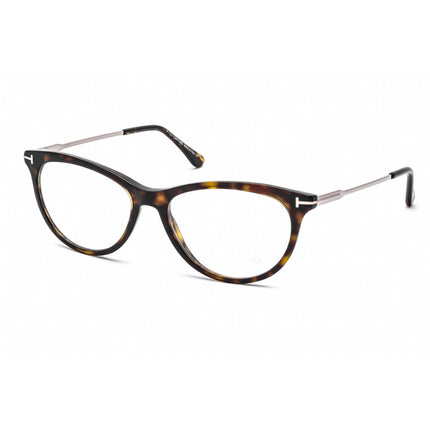 Tom Ford Women's Eyeglasses - Dark Havana Plastic Cat Eye Full Rim Frame | FT5509 052 ,
