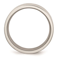 Stainless Steel Flat 8mm Polished Band | SR9 ,