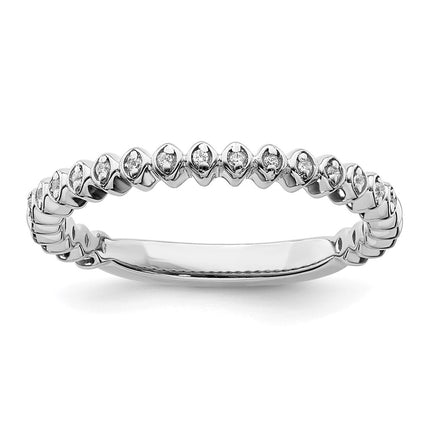 14k White Gold Stackable Expressions Diamond Ring | SK2110 ,