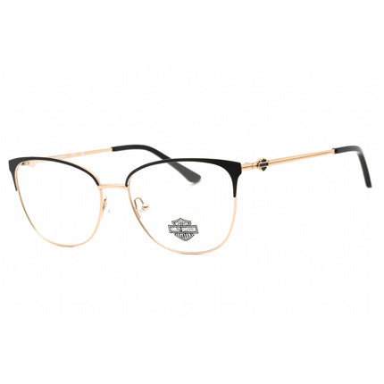 Harley Davidson Women's Eyeglasses - Black/Other Metal Cat Eye Frame | HD0569 005 ,