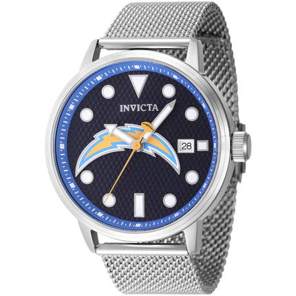 Invicta Men's Watch - NFL Los Angeles Chargers Dark Blue Dial Mesh Bracelet | 47991 ,