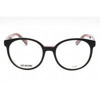 Moschino Love Women's Eyeglasses - Black Plastic Round Full Rim Frame | MOL584 0807 00 ,