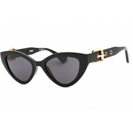 Moschino Women's Sunglasses - Black Cat Eye Plastic Full Rim Frame | MOS142/S 0807 IR ,