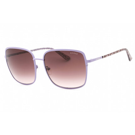 Guess Women's Sunglasses - Matte Violet Square Full Rim Frame Brown Lens | GU7846 82F ,