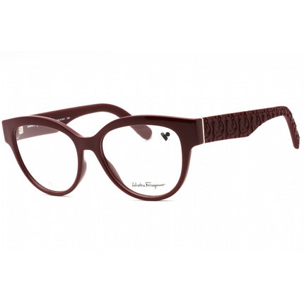 Salvatore Ferragamo Women's Eyeglasses - Burgundy Cat Eye Full Rim Frame | SF2957E 601 ,
