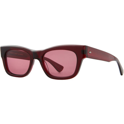 Garrett Leight Women's Sunglasses - Merlot Acetate Cat Eye Full Rim Frame | WOZ MER/LI ,