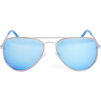 Invicta Unisex Sunglasses - Silver Copper Aviator Shape Frame Blue Lens | IEW055-03 ,