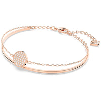 Swarovski Women's Bangle Bracelet - Sublima Crystal Pave Disc Rose Gold | 5274892 ,