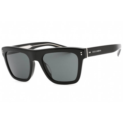 Dolce & Gabbana Men's Sunglasses - Black Square Frame Dark Grey Lens | 0DG4420F 501/87 ,