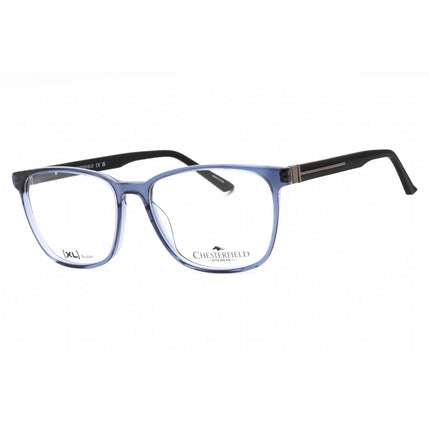 Chesterfield Men's Eyeglasses - Blue Crystal Plastic Square Frame | CH 110XL 0OXZ 00 ,