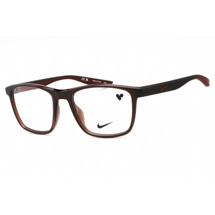 Nike Unisex Eyeglasses - Brown Basalt Injected Propionate Full Rim | NIKE 7038 201 ,