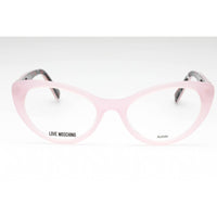Moschino Love Women's Eyeglasses - Pink Acetate Cat Eye Full Rim Frame | MOL577 35J ,