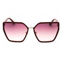 Guess Women's Sunglasses - Shiny Bordeaux Cat Eye Metal Full Rim Frame | GU7871 69Z ,