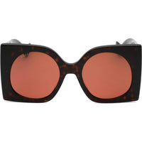 Gucci Women's Sunglasses - Havana Oversized Full Rim Plastic Frame | GG1254S 002 ,