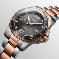 Longines Men's Watch - HydroConquest Automatic Grey Dial Two Tone Bracelet | L37813787 ,