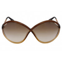Tom Ford Women's Sunglasses - Dark Brown/Other Plastic Oversized Frame | FT0528 50F ,