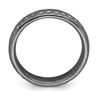 Sterling Silver Stackable Expressions Black-plated Ring | QSK289 ,