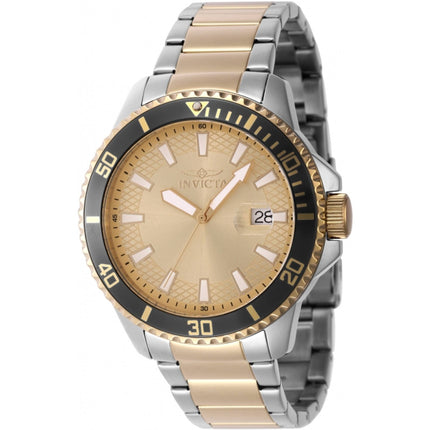 Invicta Men's Watch - Pro Diver Quartz Date Gold Tone Dial Two Tone Bracelet | 46144 ,