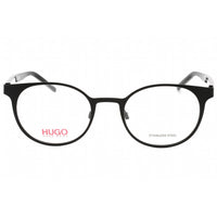 Hugo Men's Eyeglasses - Matte Black Metal Round Shape Full Rim Frame | HG 1042 0003 00 ,