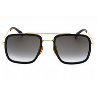 David Beckham Men's Sunglasses - Gold Black Navigator Full Rim | DB 7002/S 0RHL FQ ,