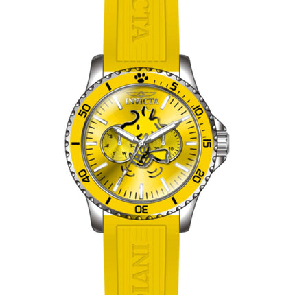 Invicta Men's Watch - Character Collection Snoopy Quartz Yellow Silicone Strap | 45387 ,