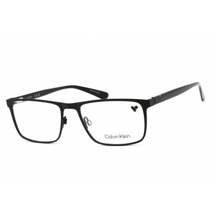 Calvin Klein Unisex Eyeglasses - Matte Black Rectangular Metal Frame | CK20316 001 ,