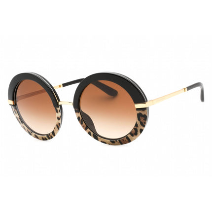 Dolce & Gabbana Women's Sunglasses - Black/Havana Round Full Rim | 0DG4393F 324413 ,