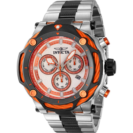 Invicta Men's Watch - Bolt Chronograph Silver and Red Dial Two Tone Bracelet | 42198 ,