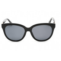 Guess Women's Sunglasses - Shiny Black Plastic Oval Frame Smoke Lens | GU7850 01D ,