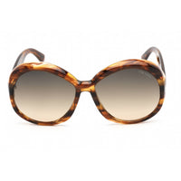 Tom Ford Women's Sunglasses - Colored Havana Plastic Oversized Frame | FT1010 55B ,