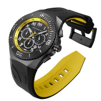 Technomarine Men's Watch - Manta Ocean Chronograph Black, Yellow Strap | TM-221045 ,